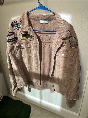 Bluebird Corduroy Patchwork Jacket - Light Brown